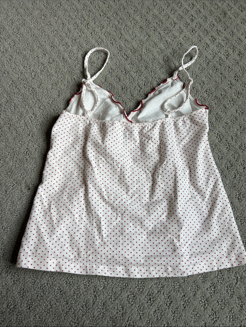 White Polka dot brandy Melville top - Picture 2 of 3